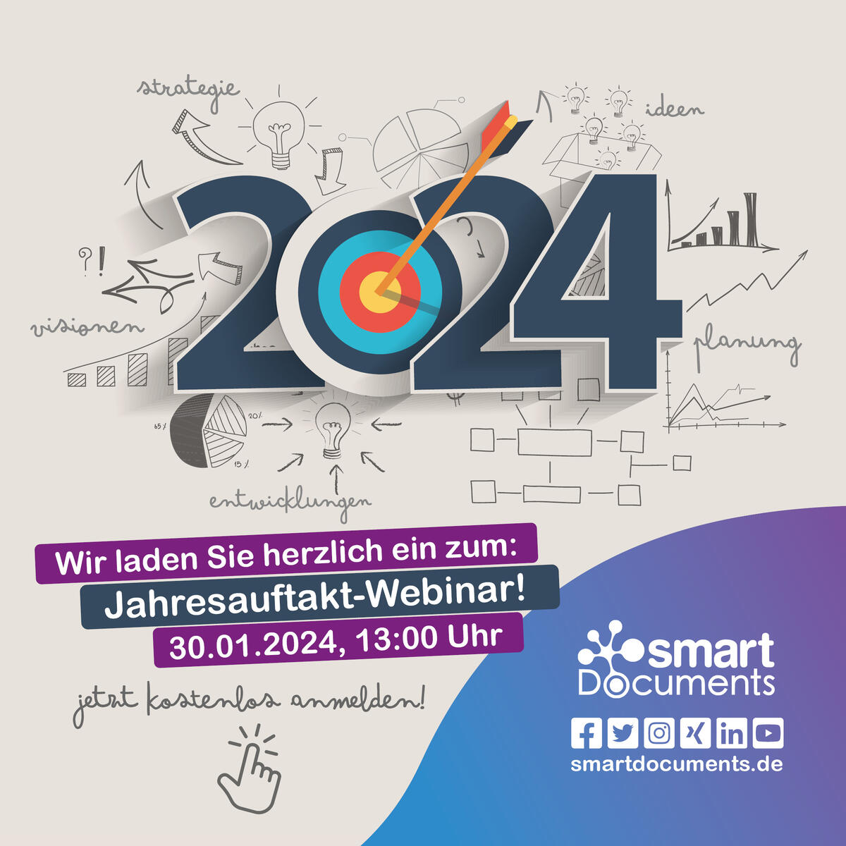 Wir laden Sie herzlich ein zu unserem Jahresauftaktwebinar!