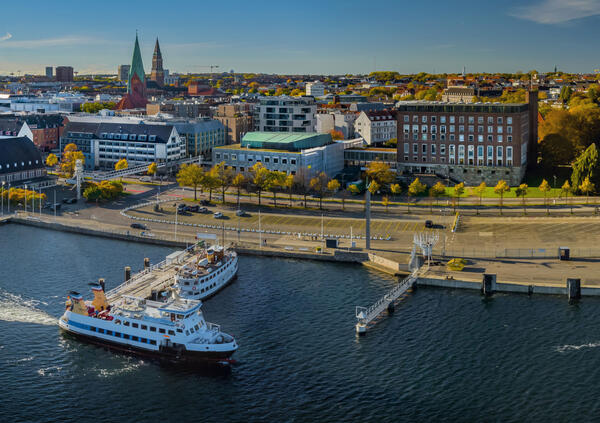 Panoramaaufnahme der Landeshauptstadt Kiel 