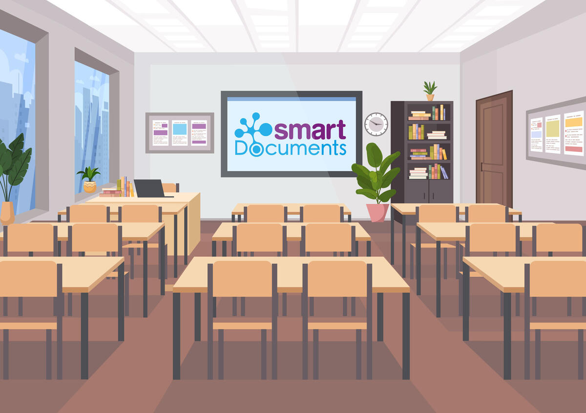 Vektorgrafik: Klassenzimmer