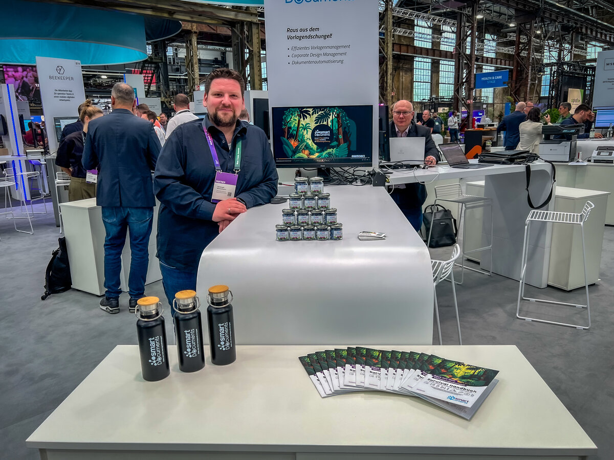 Foto: Christoph Winkelmann am SmartDocuments-Stand