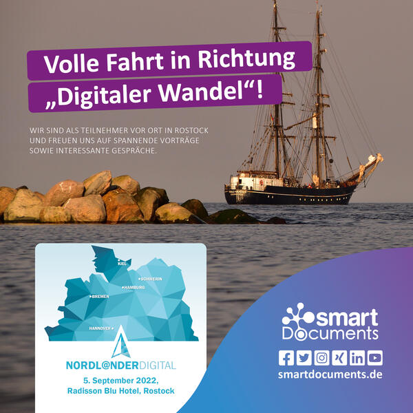 SmartDocumenst vor Ort auf dem Kongress Nordl@nder digital in Rostock.