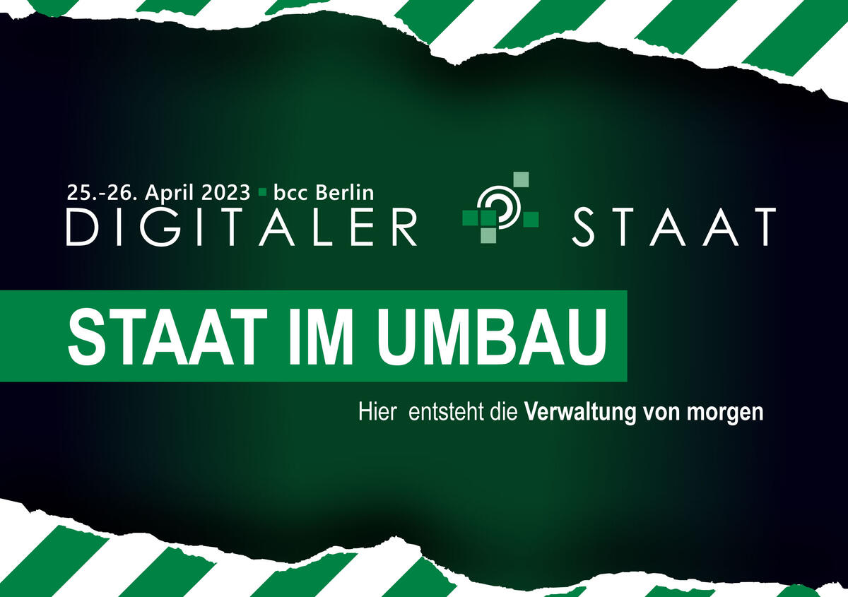 Wort-Bildmarke der Veranstaltung Digitaler Staat. 