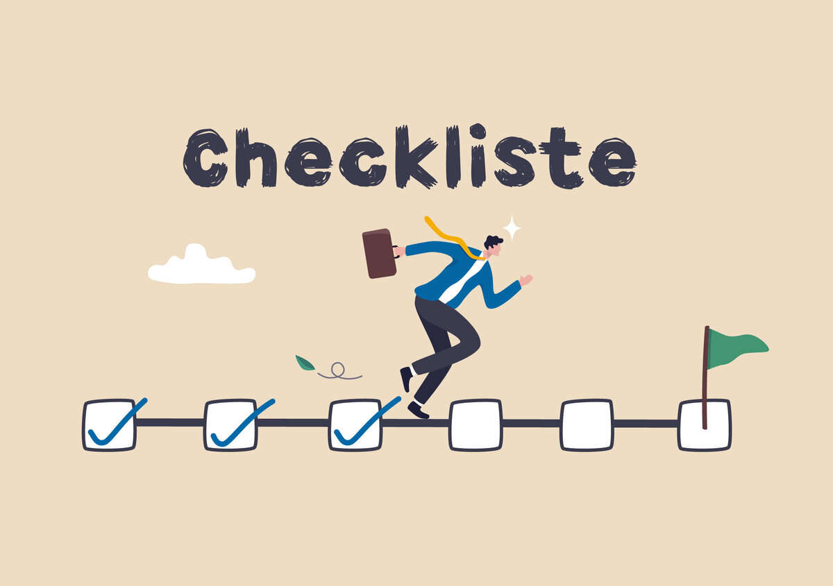 Vektorgrafik: Checkliste