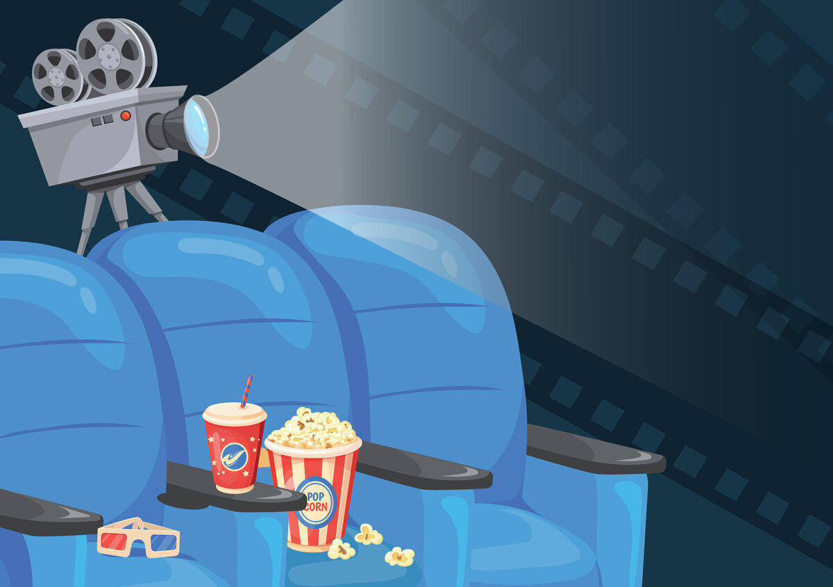 Vektorgrafik: Kinosaal