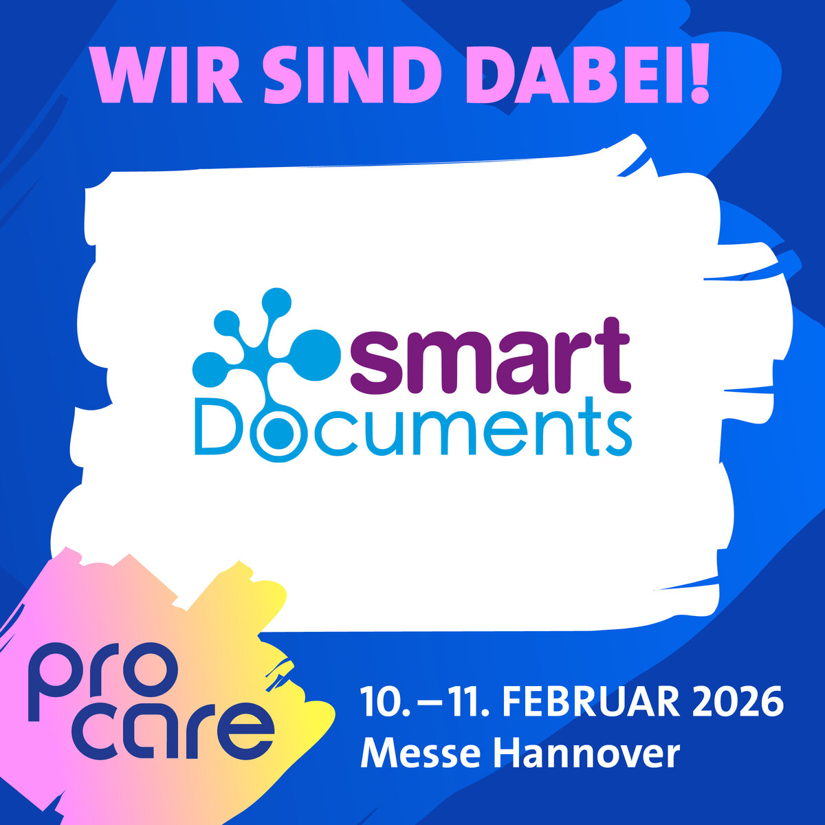 Text: Pro Care 2026 - Wir sind dabei!