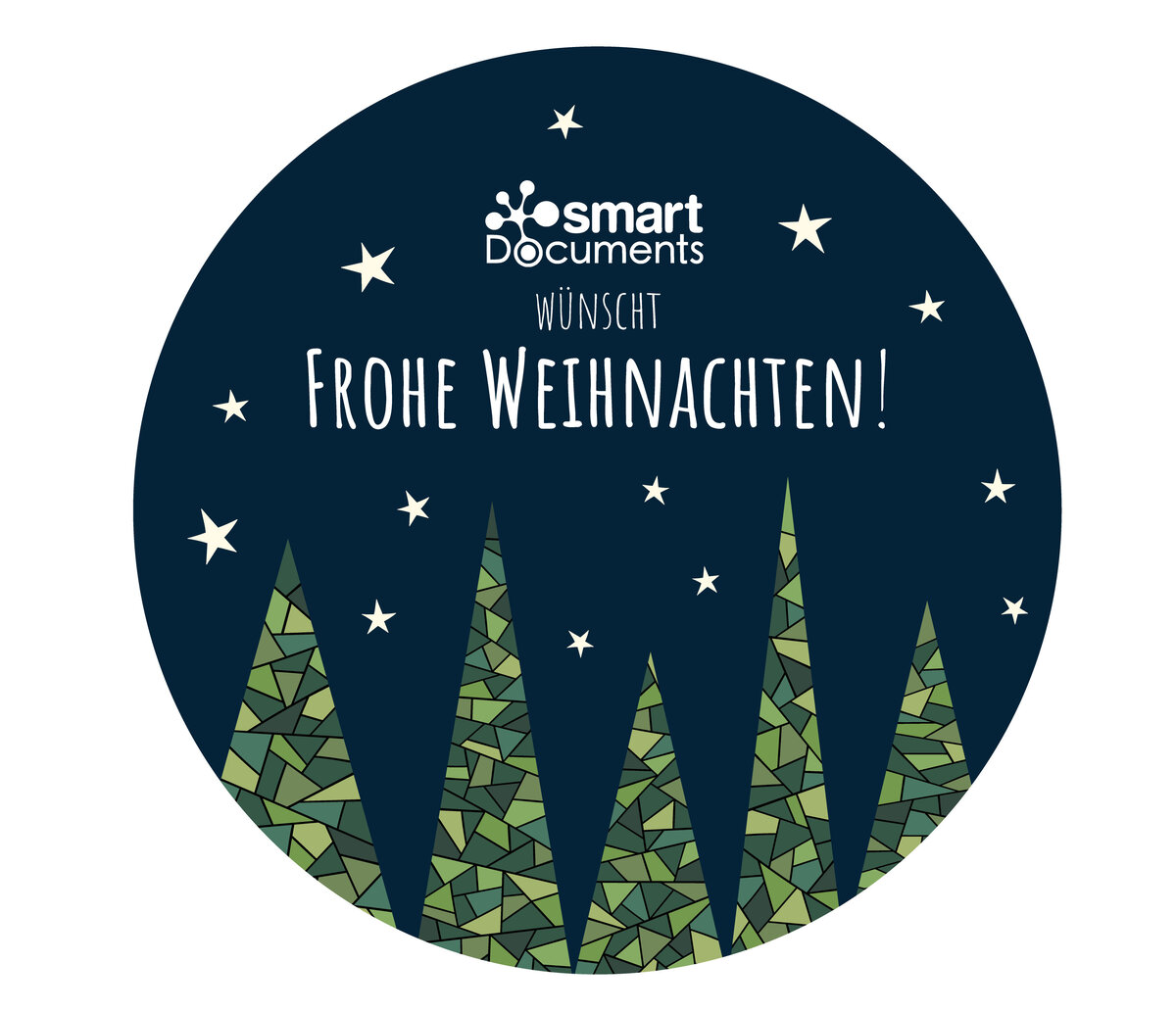 Vektorgrafik: Abstrakte Tannenb&auml;ume