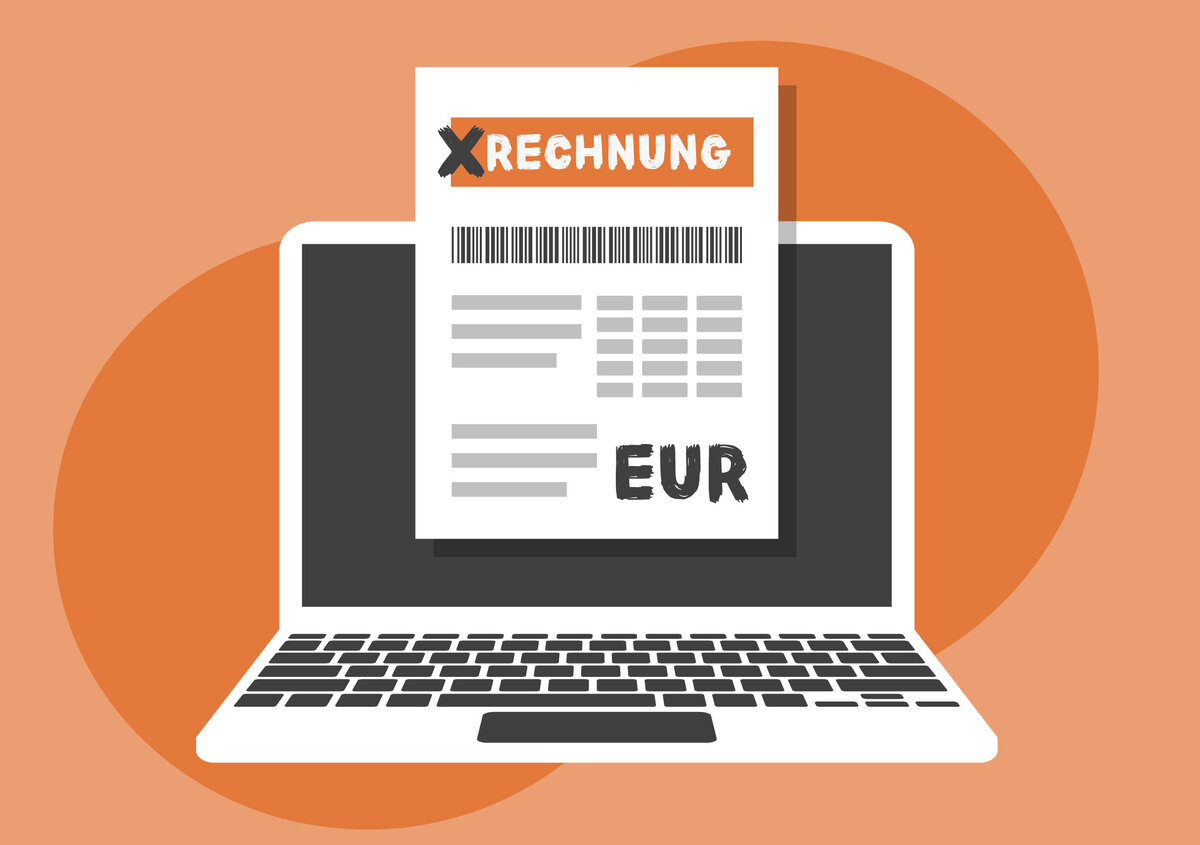 Vektorgrafik: Notebook mit elektronischer Rechnung