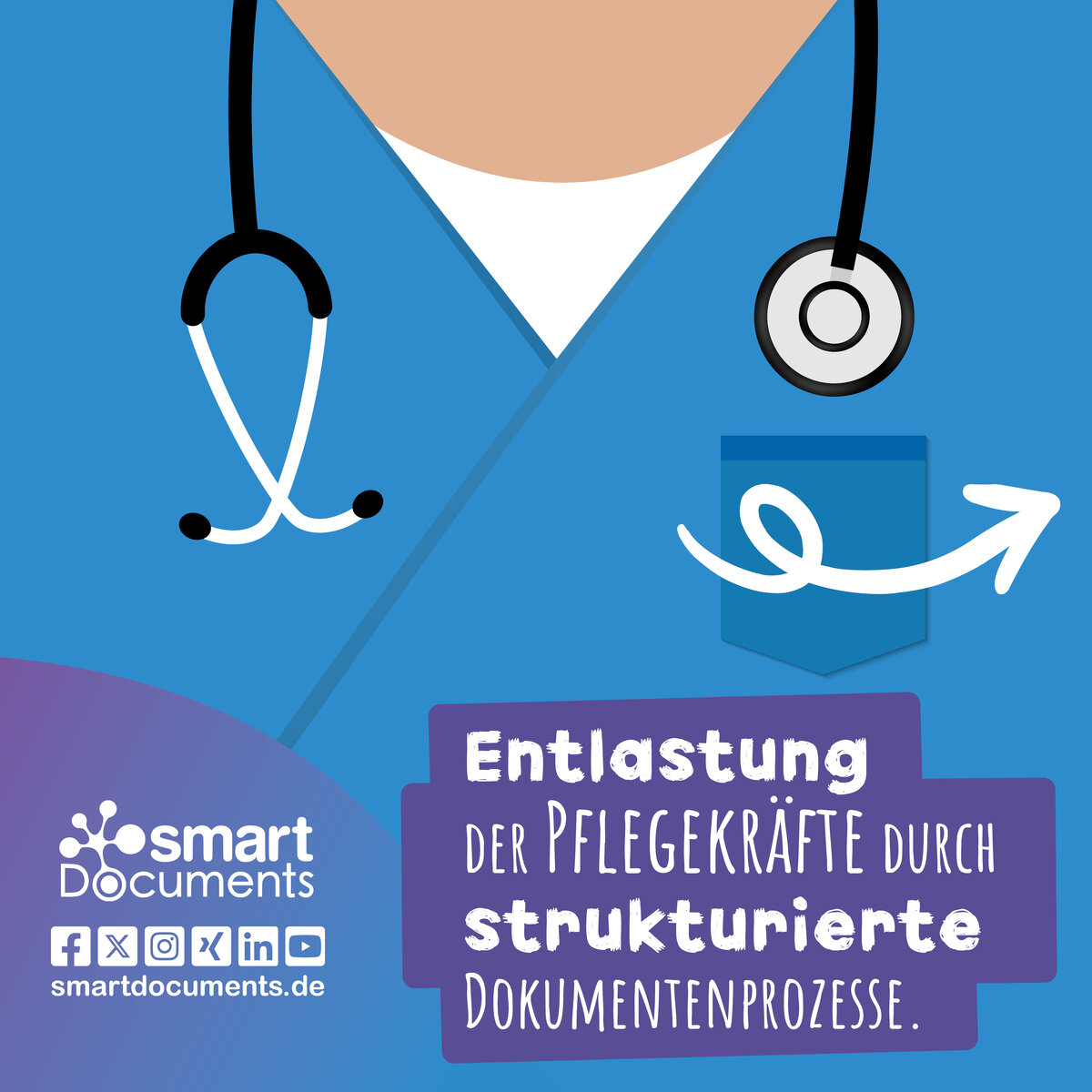 Vektorgrafik: Oberk&ouml;rper Pflegekraft