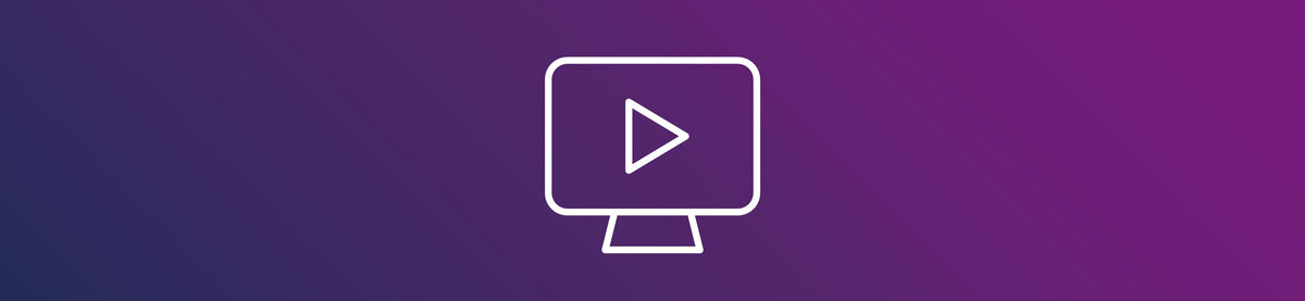 Icon graphic featuring a monitor with a play button, representing a Proof of Concept (PoC) for evaluating and demonstrating digital solutions.
