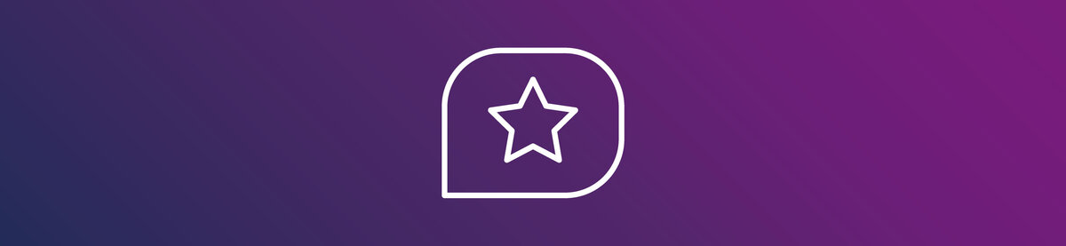 Avrundad symbol med en stj&auml;rna p&aring; en lila tonad bakgrund. Grafiken symboliserar SmartDocuments Connect, central integration eller s&auml;rskilda funktioner f&ouml;r sammankoppling mellan olika system.