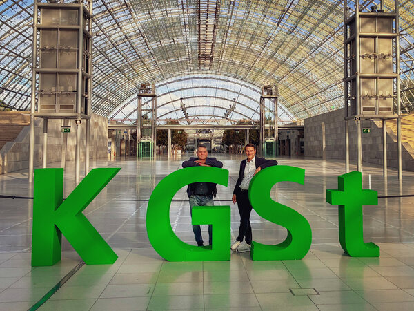 Sven Buick & Sylvio Thiele (hpc DUAL) auf dem KGSt-Forum 2026 in Leipzig.