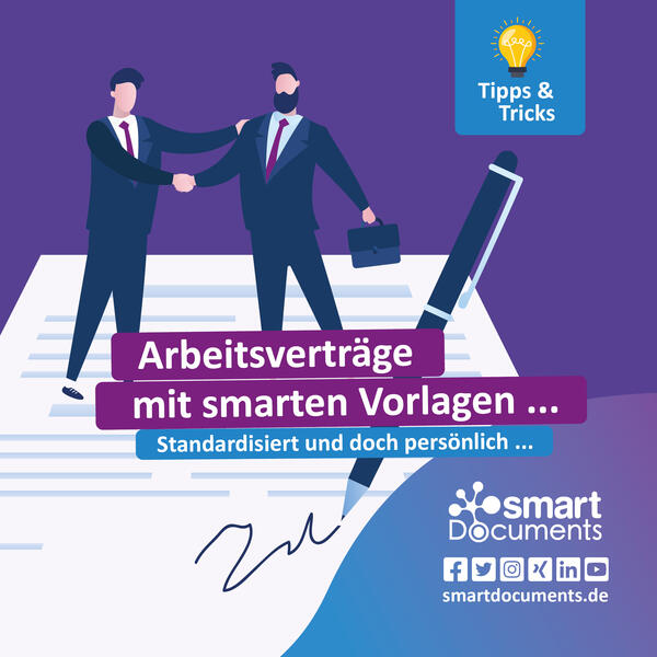 Vektorgrafik mit 2 Geschäftsleuten, die auf einem Arbeitsvertrag stehen und sich die Hand schütteln.