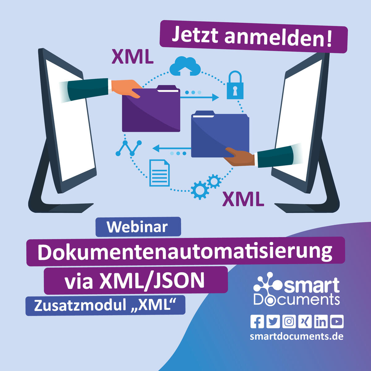 Einladung zum Webinar: Dokumentenautomatisierung via XML/JSON