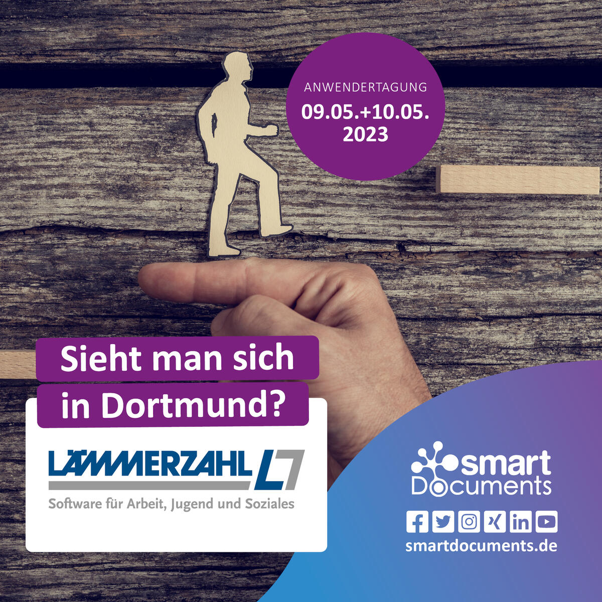 Sieht man sich in Dortmund auf der LÄMMERZAHL Anwendertagung am 09.+10.05.2023?