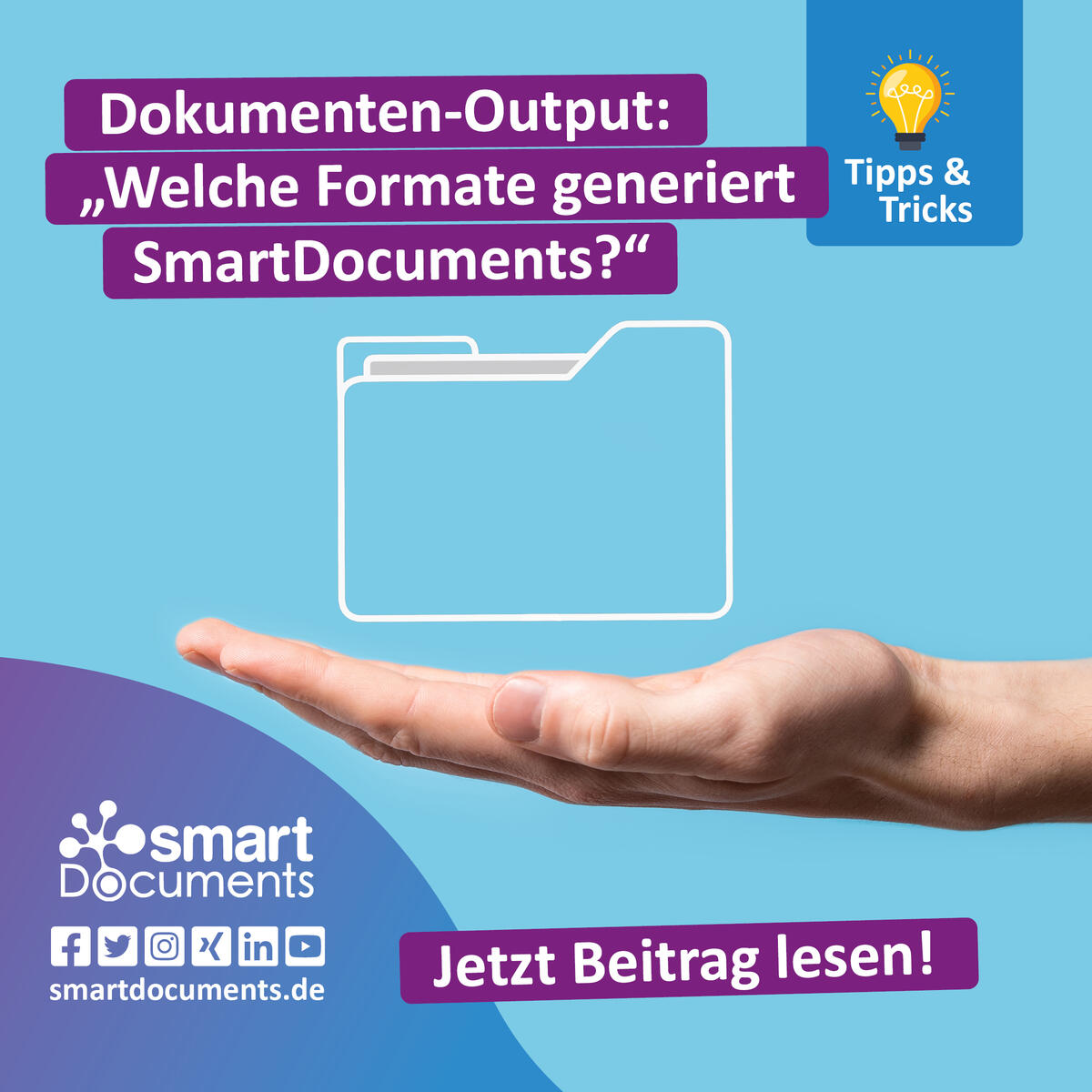 Dokumenten-Output: "Welche Formate generiert SmartDocuments"