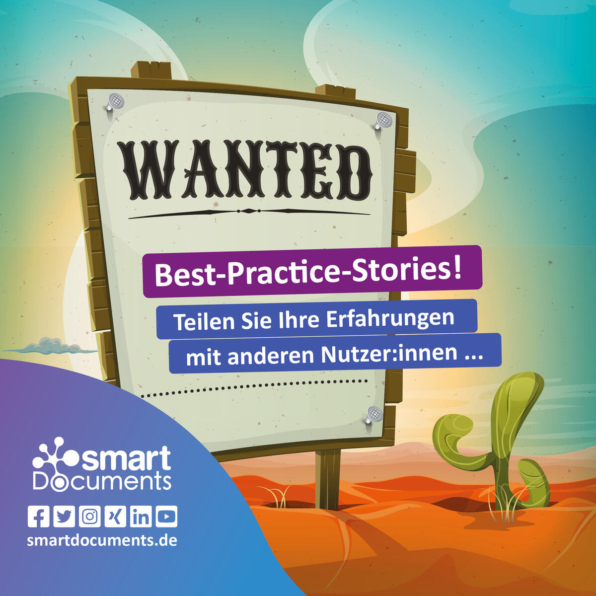 Wanted! Wir suchen Best-Practice-Stories!
Teilen Sie Ihre Erfahrungen mit anderen Nutzer:innen