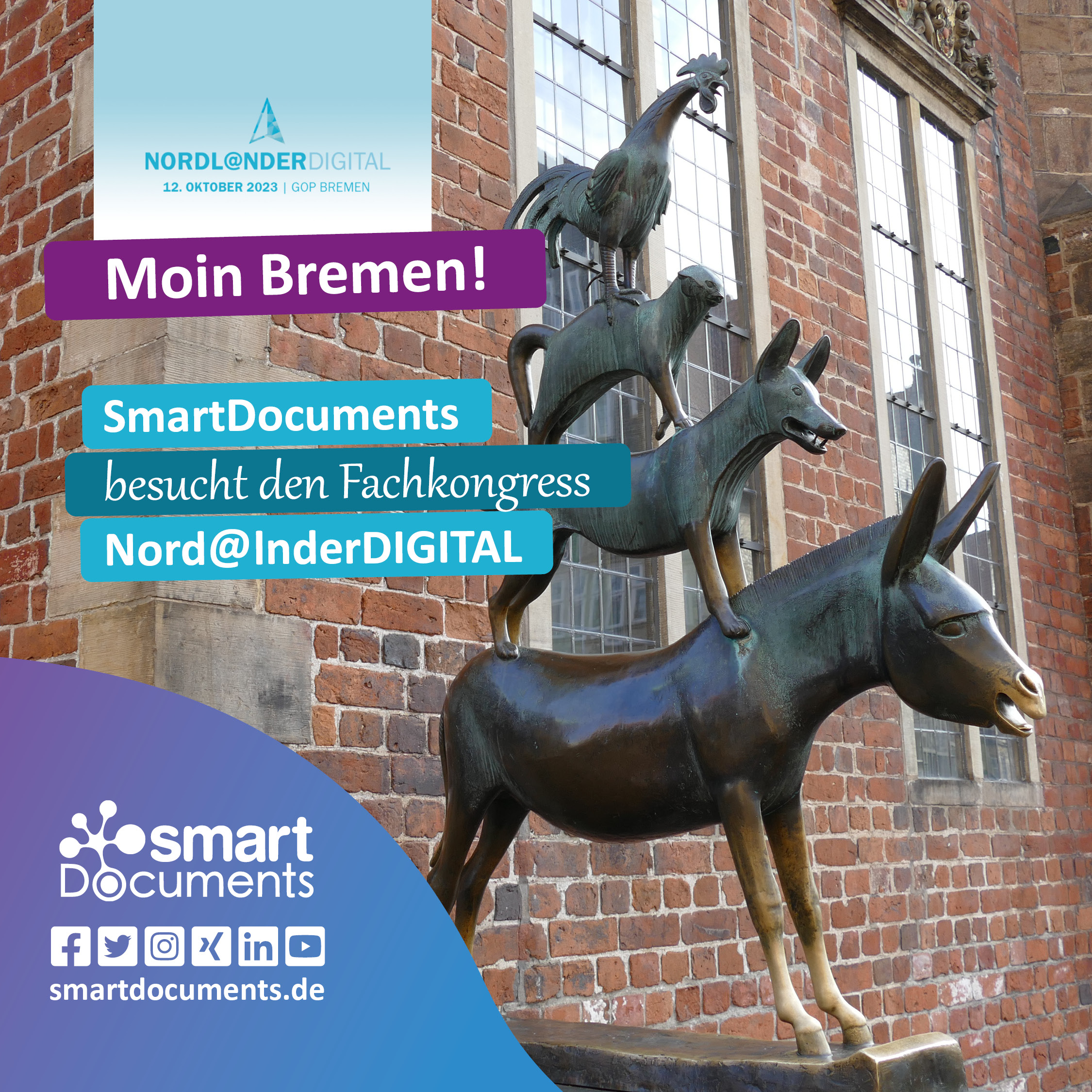 Moin Bremen! SmartDocuments besucht den Fachkongress Nordl@nderDIGITAL