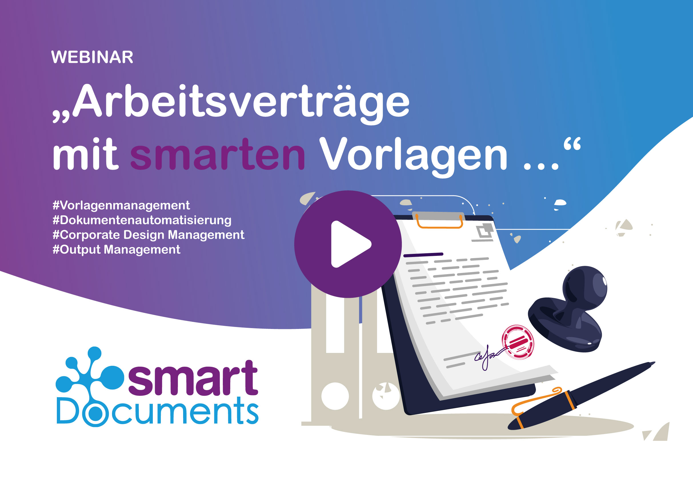 Videoaufzeichnung Webinar Arbeitsvertrage mit smarten Vorlagen ...